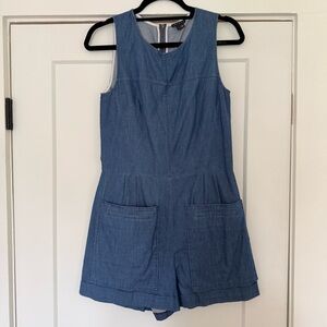 Theory Hadrine Denim Romper